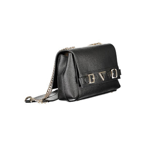 Guess Jeans Schwarze Damen-Handtasche aus Polyurethan