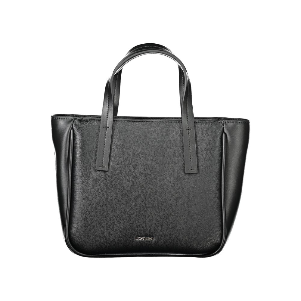 Calvin Klein Schwarze Damen-Handtasche aus Polyethylen