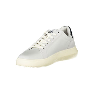 White Polyurethane Men's Sneaker