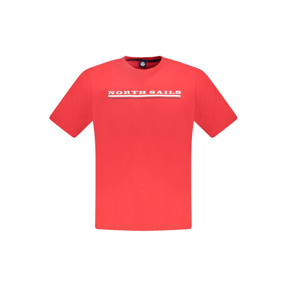 North Sails Rosso Baumwoll-T-Shirt für Herren