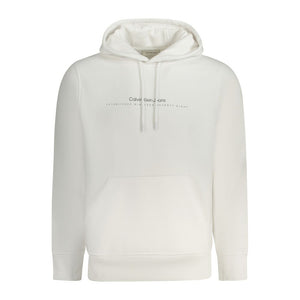 Calvin Klein Weißes Herren-Sweatshirt aus Baumwolle