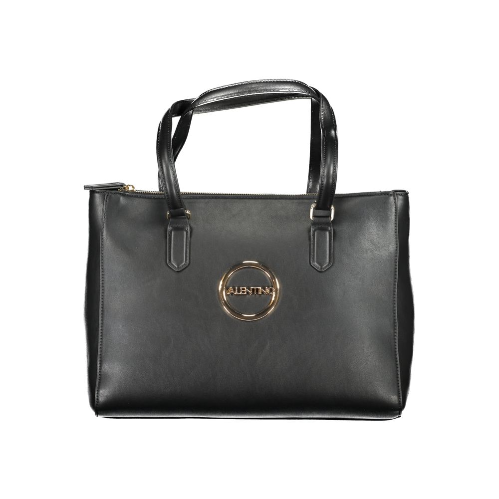 Mario Valentino Schwarze Damen-Handtasche aus Polyurethan