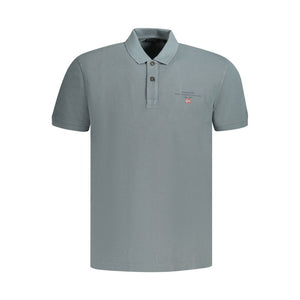 Napapijri Grigio Baumwoll-Herrenpoloshirt
