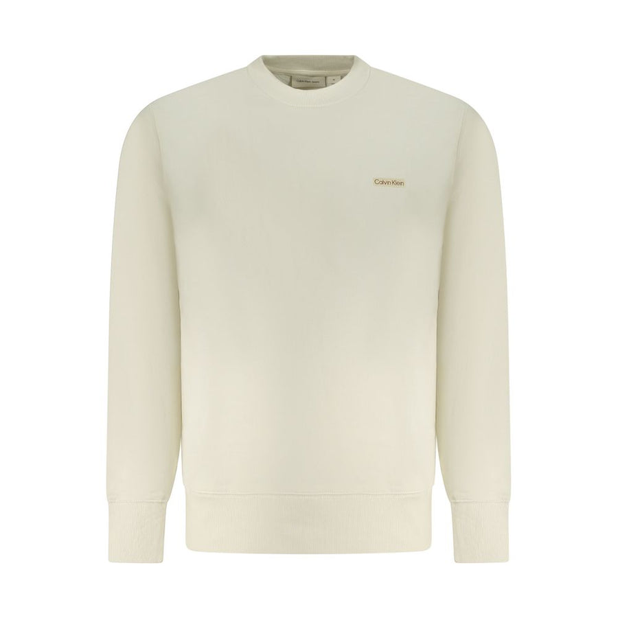 Beige Cotton Men's Sweatshirt