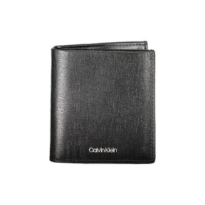 Calvin Klein Schwarzes Leder Portemonnaie
