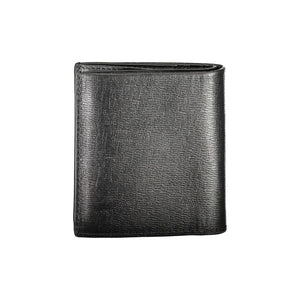 Calvin Klein Schwarzes Leder Portemonnaie
