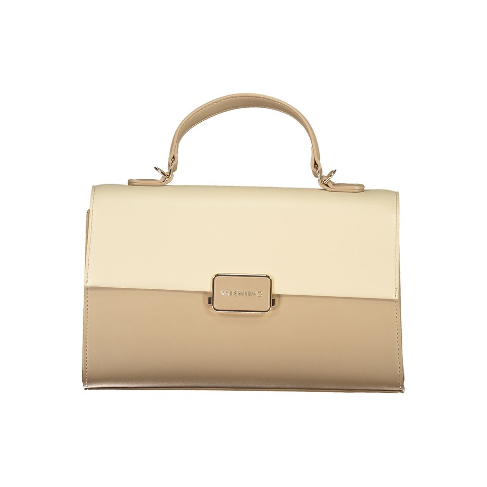 Mario Valentino Damen-Handtasche aus beigem Polyurethan