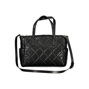 Mario Valentino Schwarze Damen-Handtasche aus Polyurethan