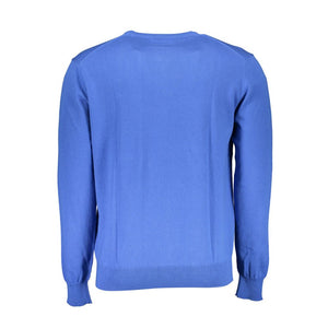 La Martina Blauer Baumwollpullover für Männer