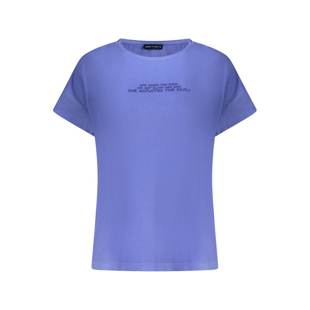 North Sails Blaues Baumwoll-T-Shirt für Damen