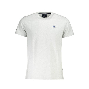 La Martina Grigio Baumwoll-T-Shirt für Herren