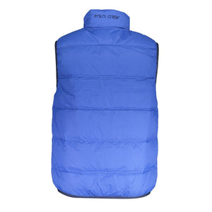 La Martina Ärmellose Polyamid-Jacke in Blau