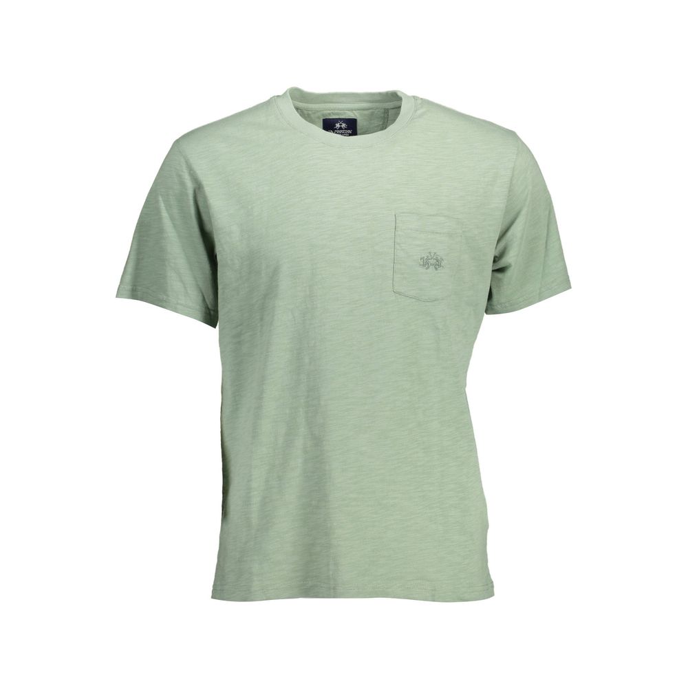 La Martina Verde Baumwoll-T-Shirt für Herren