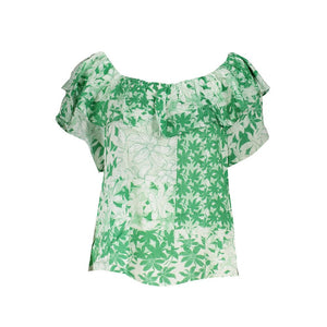 Desigual Verde Baumwoll-T-Shirt für Damen