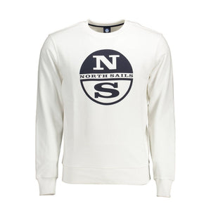 North Sails Weißer Baumwollpullover für Männer
