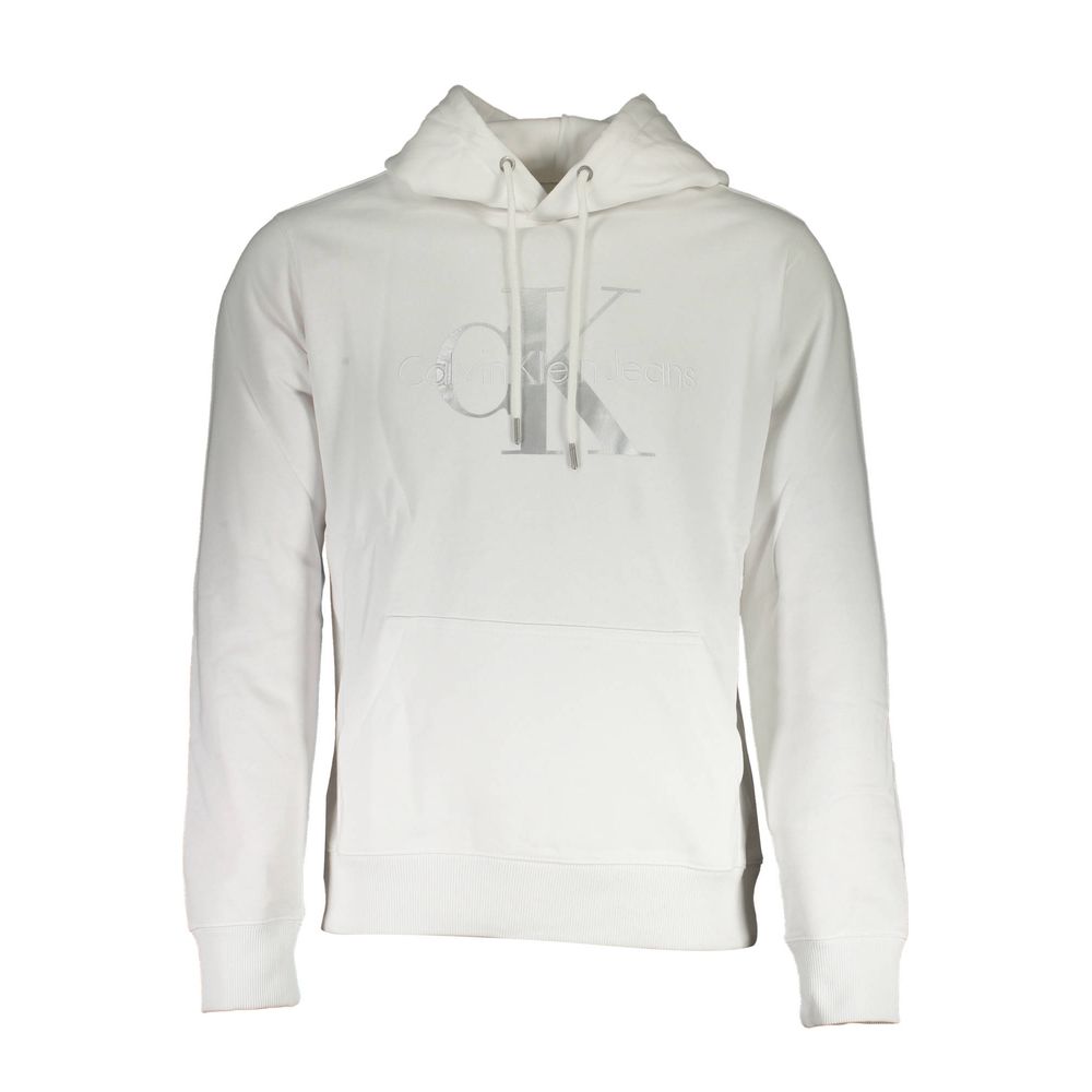 Calvin Klein Weißer Herren-Pullover aus Baumwolle