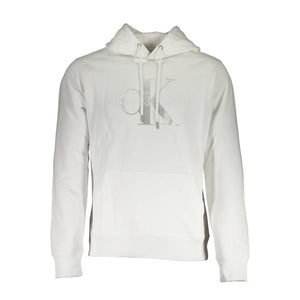 Calvin Klein Weißer Herren-Pullover aus Baumwolle