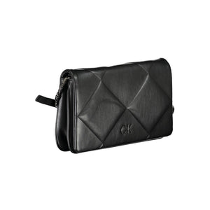 Black Polyester Women Shoulder Bag