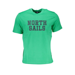 North Sails Verde Baumwoll-T-Shirt für Herren