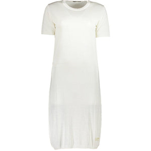 Cavalli Class Weißes Viskose-Kleid