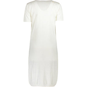 Cavalli Class Weißes Viskose-Kleid