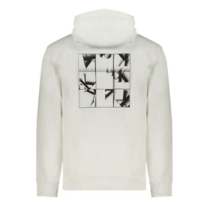 Calvin Klein Weißes Herren-Sweatshirt aus Baumwolle