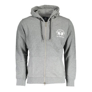 La Martina Grigio Baumwoll-Sweatshirt für Herren