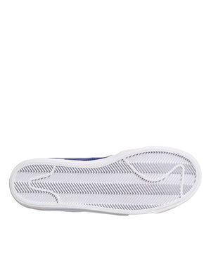 Nike Weiß Blau Lace Up Low Top Drop-Type PRM Turnschuhe Schuhe