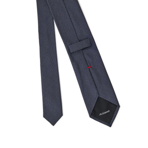 Jil Sander Blaue Seidenkrawatte
