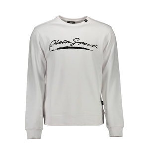 Plein Sport Bianco Baumwoll-Sweatshirt für Herren