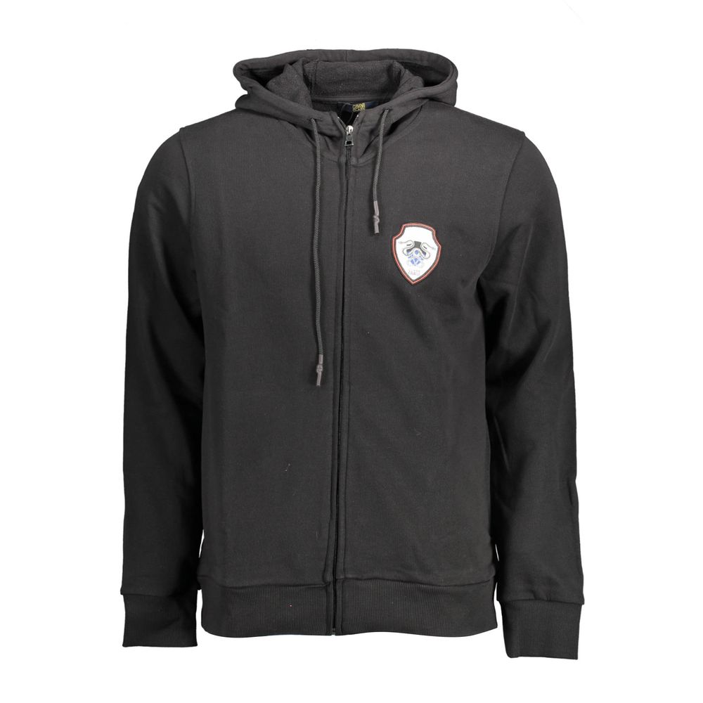 Cavalli Class Schwarzer Herren-Hoodie aus Baumwolle
