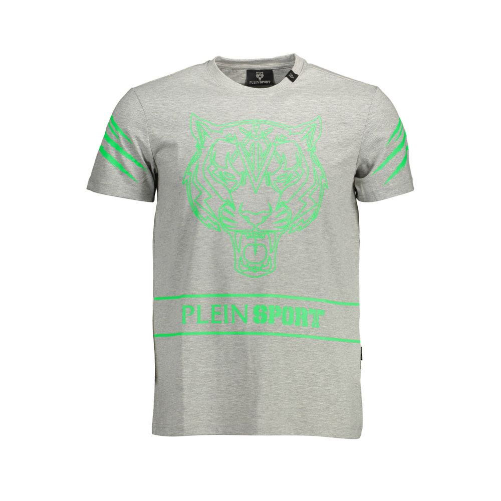 Plein Sport Grigio Baumwoll-T-Shirt für Herren