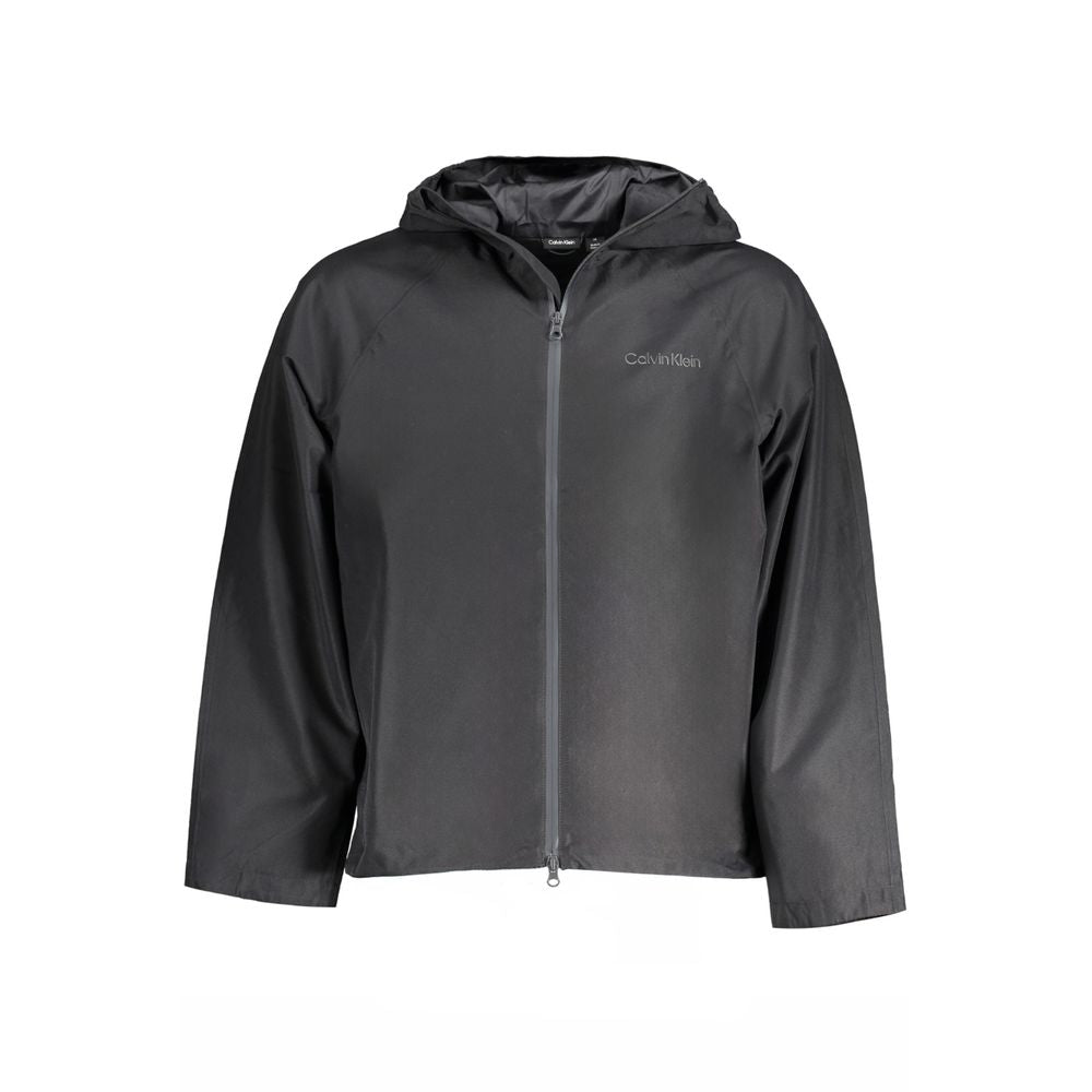 Black Polyester Men's Jacket