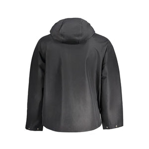 Black Polyester Men's Jacket