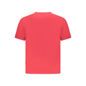 Pepe Jeans Rotes Baumwoll-T-Shirt für Herren