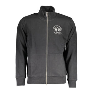 La Martina Schwarzer Baumwoll-Sweatshirt