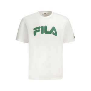 Fila Weißes Baumwoll-T-Shirt für Herren