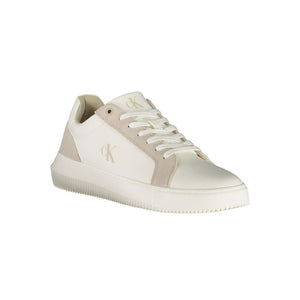 Calvin Klein Herren-Sneaker aus weißem Polyurethan
