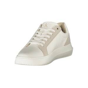 Calvin Klein Herren-Sneaker aus weißem Polyurethan