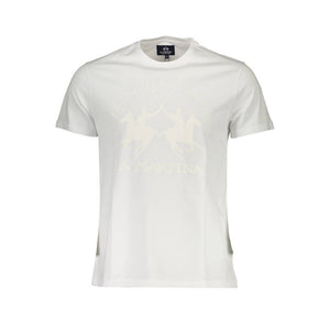 La Martina Bianco Baumwoll-T-Shirt für Herren