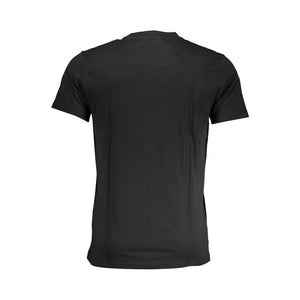 Cavalli Class Schwarzes Baumwoll-T-Shirt für Herren