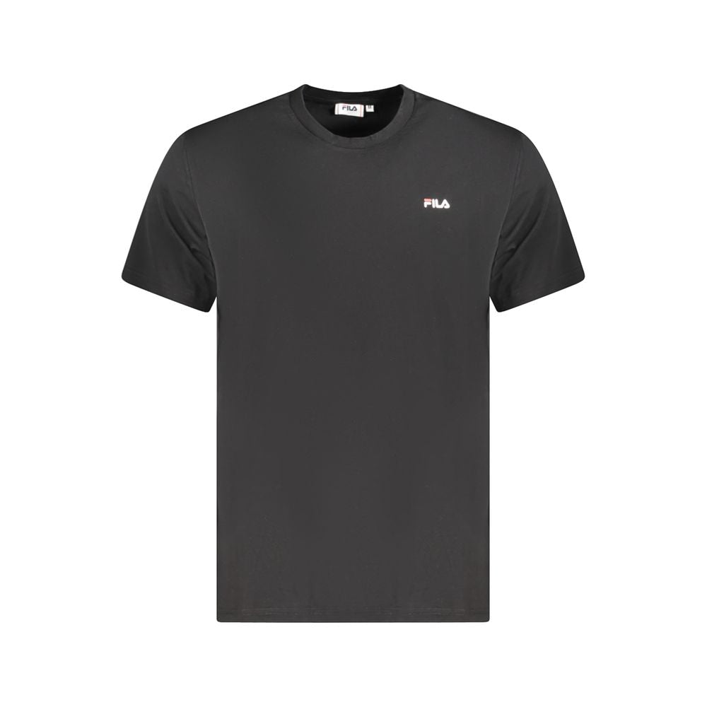 Fila Schwarzes Herren-T-Shirt aus Bio-Baumwolle