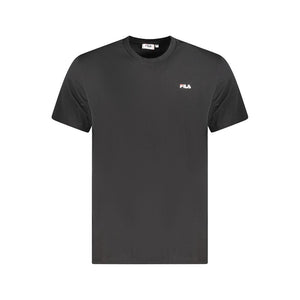 Fila Schwarzes Herren-T-Shirt aus Bio-Baumwolle