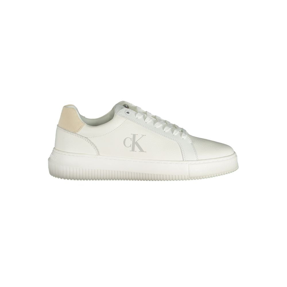 Calvin Klein Herren-Sneaker aus weißem Polyurethan