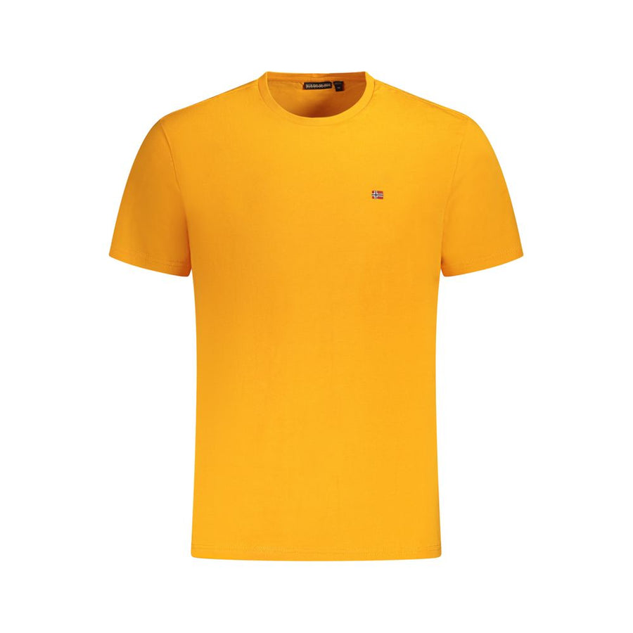 Napapijri Arancione Baumwoll-T-Shirt für Herren