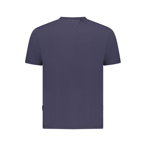 Napapijri Blaues Bio-Baumwoll-T-Shirt für Herren
