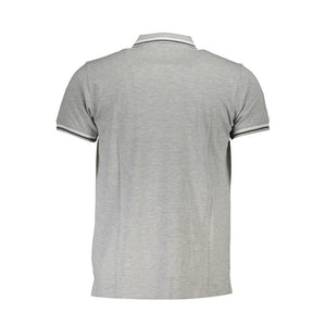 Cavalli Class Grigio Baumwoll-Herrenpoloshirt