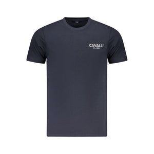 Cavalli Class Blu Baumwoll-T-Shirt für Herren