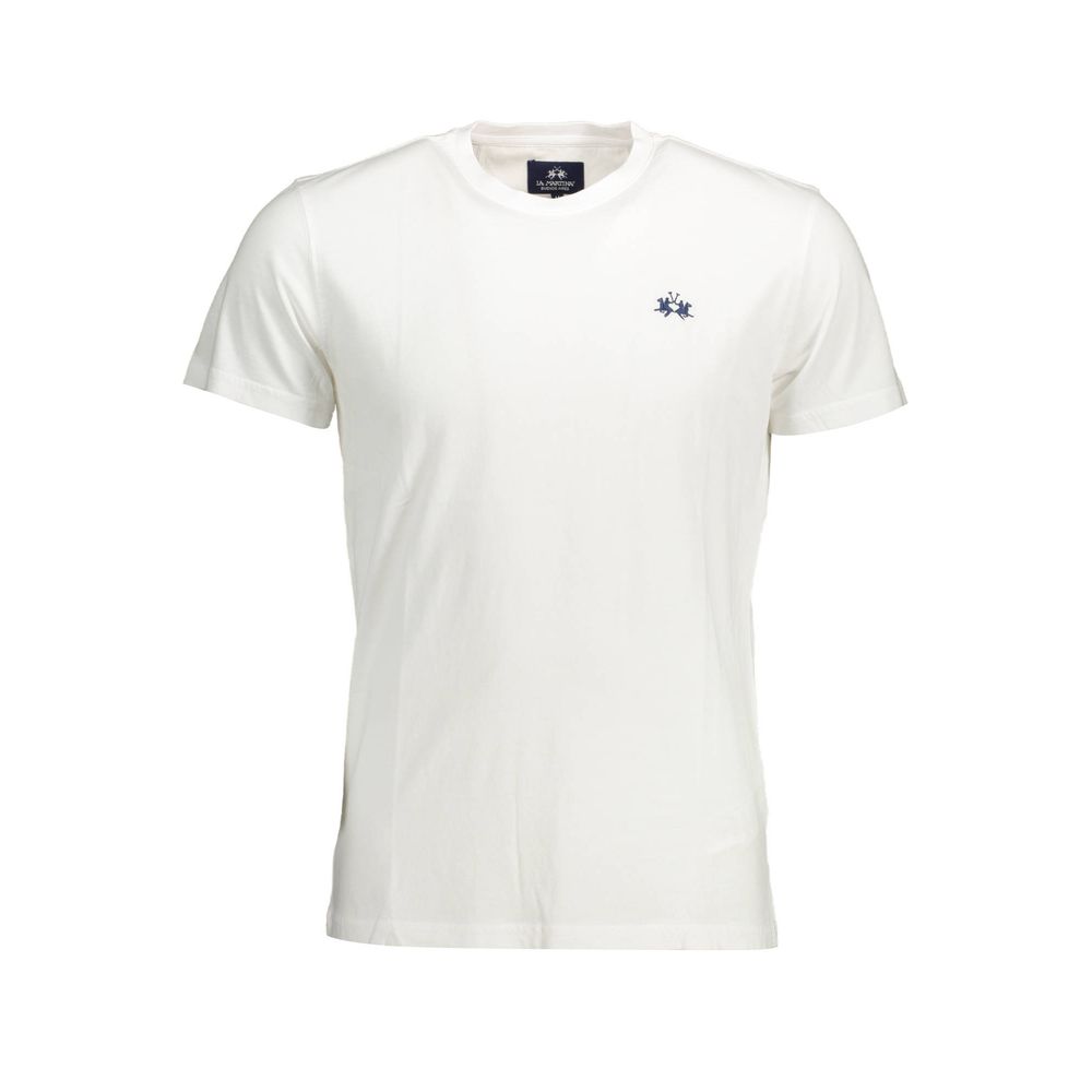 La Martina Bianco Baumwoll-T-Shirt für Herren