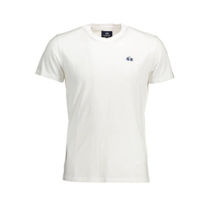 La Martina Bianco Baumwoll-T-Shirt für Herren